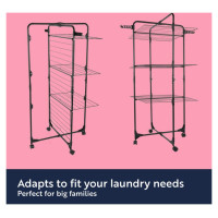 Beldray LA035747BLKFEU7 30 Metre Tower Airer