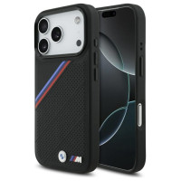 BMW M Tricolor Metal Logo MagSafe Case for iPhone 17 Pro - Black