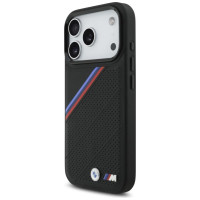 BMW M Tricolor Metal Logo MagSafe Case for iPhone 17 Pro - Black