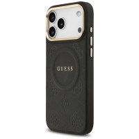 Guess Peony Hot Stamp MagSafe Case for iPhone 17 Pro Max - Black