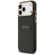 Guess Peony Hot Stamp MagSafe Case for iPhone 17 Pro Max - Black