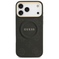 Guess Peony Hot Stamp MagSafe Case for iPhone 17 Pro Max - Black