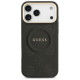 Guess Peony Hot Stamp MagSafe Case for iPhone 17 Pro Max - Black