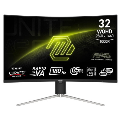 MSI LCD Monitor|MSI|MAG 325CQRF QD E2|31.5"|Gaming/Curved|Panel VA|2560x1440|16:9|180 Hz|0.5 ms|Colour Black|MAG325CQRFQDE2