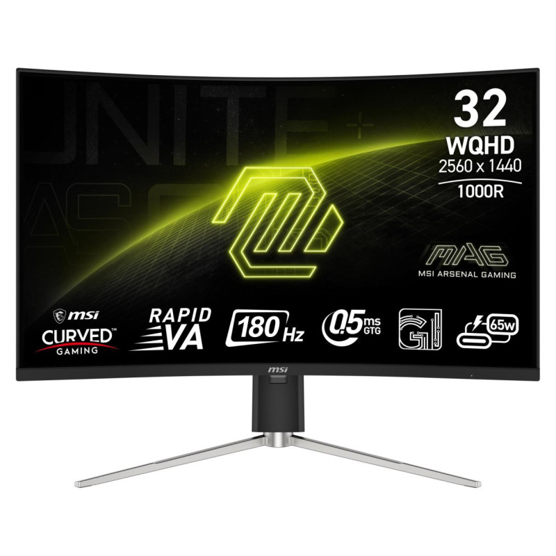 MSI LCD Monitor|MSI|MAG 325CQRF QD E2|31.5"|Gaming/Curved|Panel VA|2560x1440|16:9|180 Hz|0.5 ms|Colour Black|MAG325CQRFQDE2