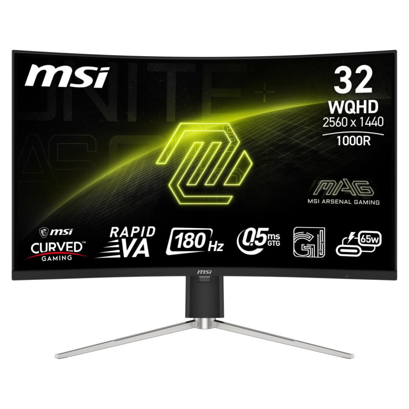 MSI LCD Monitor|MSI|MAG 325CQRF QD E2|31.5"|Gaming/Curved|Panel VA|2560x1440|16:9|180 Hz|0.5 ms|Colour Black|MAG325CQRFQDE2