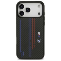 BMW M Kevlar Lines & Logo MagSafe Case for iPhone 17 Pro Max - Black