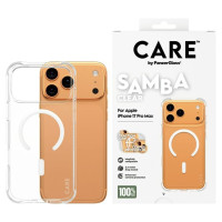 Panzerglass CARE by PanzerGlass Fashionable Samba Case w. White MagSafe for iPhone 17 Pro Max - Transparent