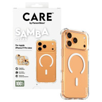 Panzerglass CARE by PanzerGlass Fashionable Samba Case w. White MagSafe for iPhone 17 Pro Max - Transparent