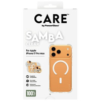 Panzerglass CARE by PanzerGlass Fashionable Samba Case w. White MagSafe for iPhone 17 Pro Max - Transparent
