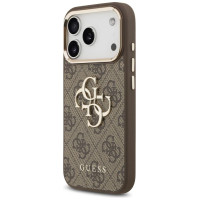 Guess 4G Big 4G Classic Logo Case for iPhone 17 Pro - Brown and Gold