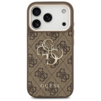 Guess 4G Big 4G Classic Logo Case for iPhone 17 Pro - Brown and Gold