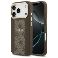 Guess 4G Stripe MagSafe case for iPhone 17 Pro - brown