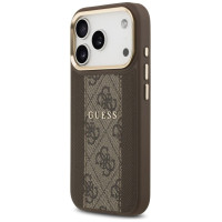 Guess 4G Stripe MagSafe case for iPhone 17 Pro - brown