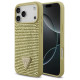 Guess Rhinestone Triangle Logo Case for iPhone 17 Pro Max - Gold