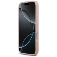 Guess Rhinestone Triangle Logo iPhone 17 Pro Case - Pink