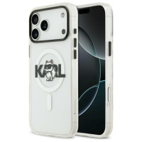 Karl Lagerfeld IML Choupette Sketch Logo MagSafe iPhone 17 Case - Clear