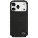 Mercedes Leather Large Laurel Leave MagSafe Case for iPhone 17 Pro - Black