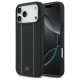 Mercedes Leather Star Pattern Stripes MagSafe Case for iPhone 17 Pro Max - Black