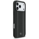 Mercedes Leather Star Pattern Stripes MagSafe Case for iPhone 17 Pro Max - Black