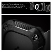 Spigen Tough Armor Pet Collar AirTag 1/2 Case - Black