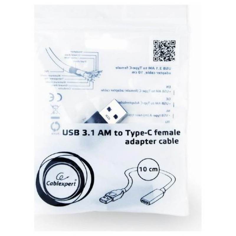 Gembird I/O ADAPTER USB3 TO USB-C/A-USB3-AMCF-01 GEMBIRD