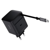 Trust Lādētājs Trust Maxo 65W Black USB-C 67 cm izvelkams vads
