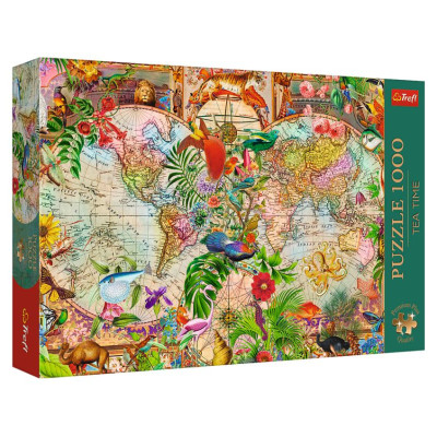 Trefl Premium Plus Puzle Senās pasaules karte, 1000 gab.