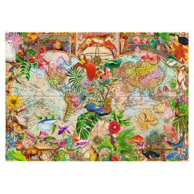 Trefl Premium Plus Puzle Senās pasaules karte, 1000 gab.