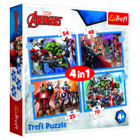 Trefl AVENGERS Pužļu komplekts 4 in 1