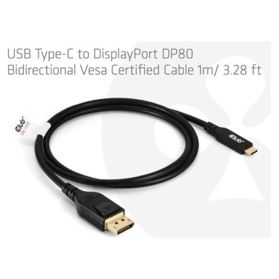 Club3D CABLE USB-C TO DP 1M/M/M CAC-1559 CLUB3D