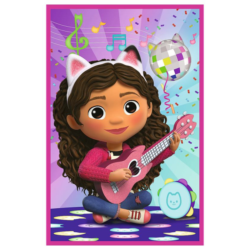 Trefl GABBY&acute;S DOLLHOUSE Pužļu komplekts Iepazīsties ar Gabiju un kaķiem, 3x50 gab.