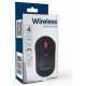 Gembird MOUSE USB OPTICAL WRL BLACK/RED MUSW-4B-03-R GEMBIRD