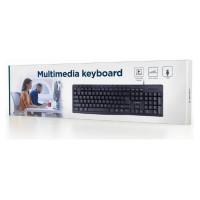 Gembird KEYBOARD MULTIMEDIA USB ENG/BLACK KB-UM-107 GEMBIRD