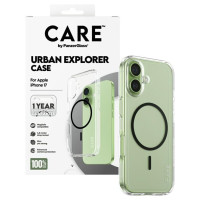 Panzerglass CARE by PanzerGlass Flagship Urban Explorer Case w. Black MagSafe for iPhone 17 - Transparent