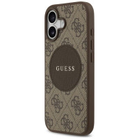 Guess 4G Circle Classic Logo MagSafe case for iPhone 17 - brown