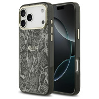 Guess Python Pattern MagSafe Case for iPhone 17 Pro Max - Black