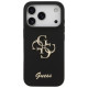 Guess Silicone Big 4G Script Case for iPhone 17 Pro - Black