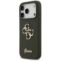 Guess Silicone Big 4G Script Case for iPhone 17 Pro Max - Green