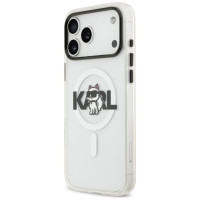 Karl Lagerfeld IML Choupette Sketch Logo MagSafe Case for iPhone 17 Pro - Clear