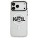 Karl Lagerfeld IML Choupette Sketch Logo MagSafe Case for iPhone 17 Pro - Clear