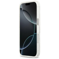 Karl Lagerfeld IML Glitter Karl & Choupette Heads Logo MagSafe iPhone 17 Case - Gray