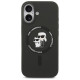 Karl Lagerfeld Silicone Karl&Choupette Ring MagSafe Case for iPhone 17 - Black