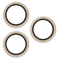 Panzerglass Hoops Glitter Tempered Glass Lens Screen Protector for iPhone 17 Pro / 17 Pro Max / 16 Pro / 16 Pro Max - Gold