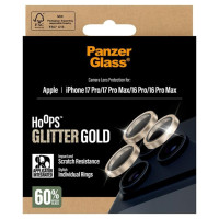 Panzerglass Hoops Glitter Tempered Glass Lens Screen Protector for iPhone 17 Pro / 17 Pro Max / 16 Pro / 16 Pro Max - Gold