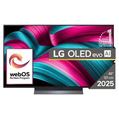 LG TV Set|LG|48"|OLED/4K/Smart|3840x2160|Wireless LAN|Bluetooth|webOS|Black|OLED48C51LA