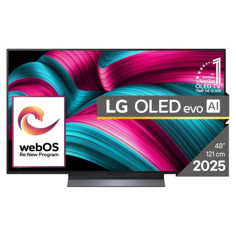 LG TV Set|LG|48"|OLED/4K/Smart|3840x2160|Wireless LAN|Bluetooth|webOS|Black|OLED48C51LA