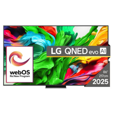 LG TV Set|LG|86"|4K/Smart|3840x2160|Wireless LAN|Bluetooth|webOS|Black|86QNED86A3A