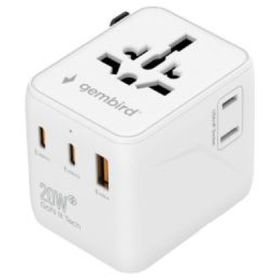 Gembird Adapteris Gembird universal travel adapter 20W