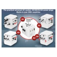 Gembird Adapteris Gembird universal travel adapter 20W